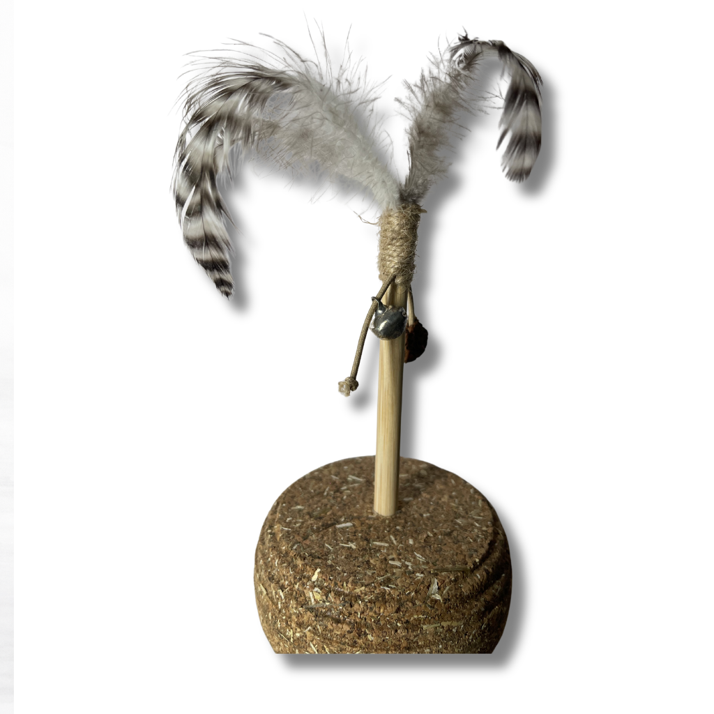 Natural Cork Wobble Toy - Catnip and Cork
