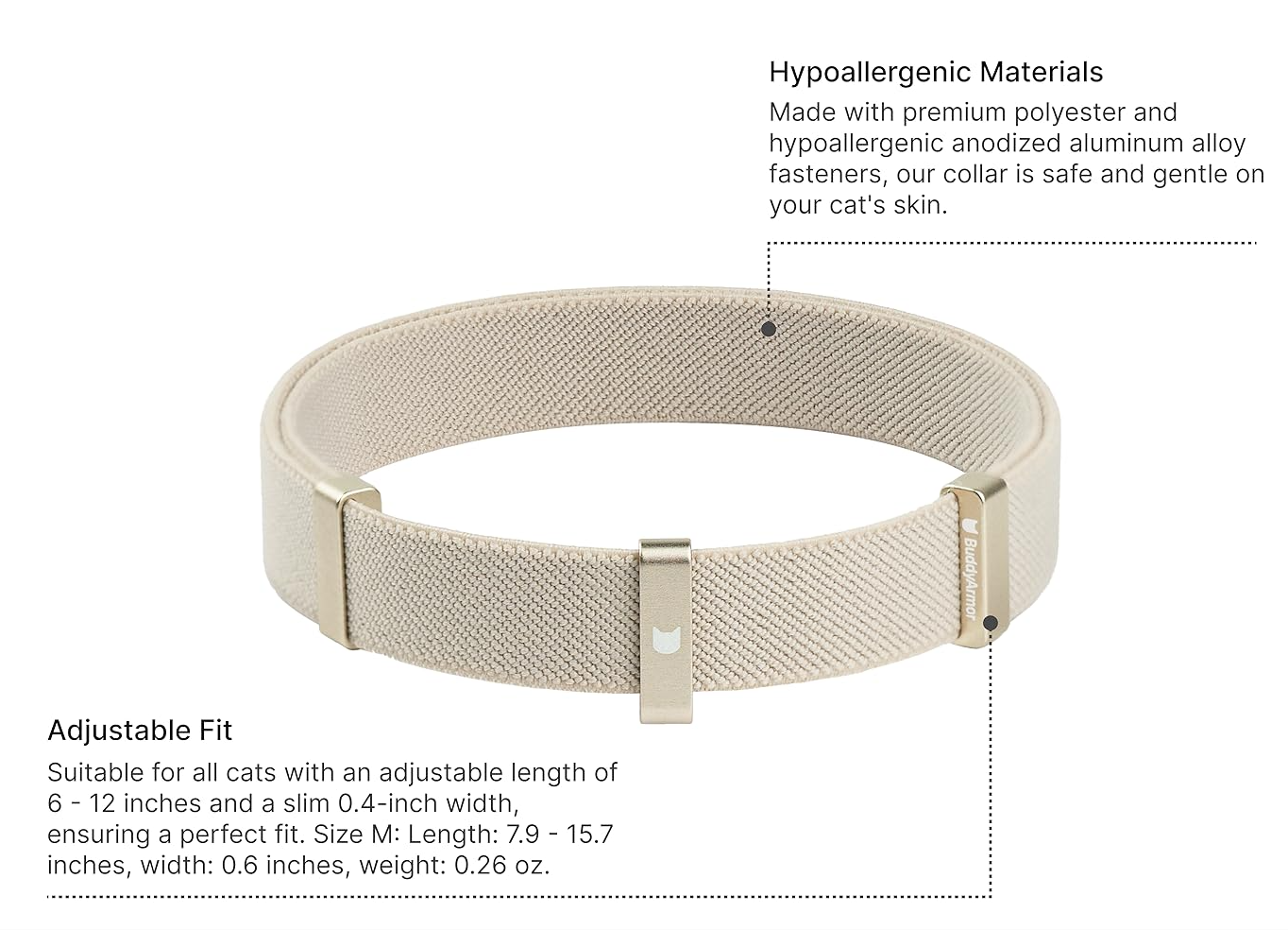 BuddyArmor  - Anti-Chocking Elastic Cat Collar